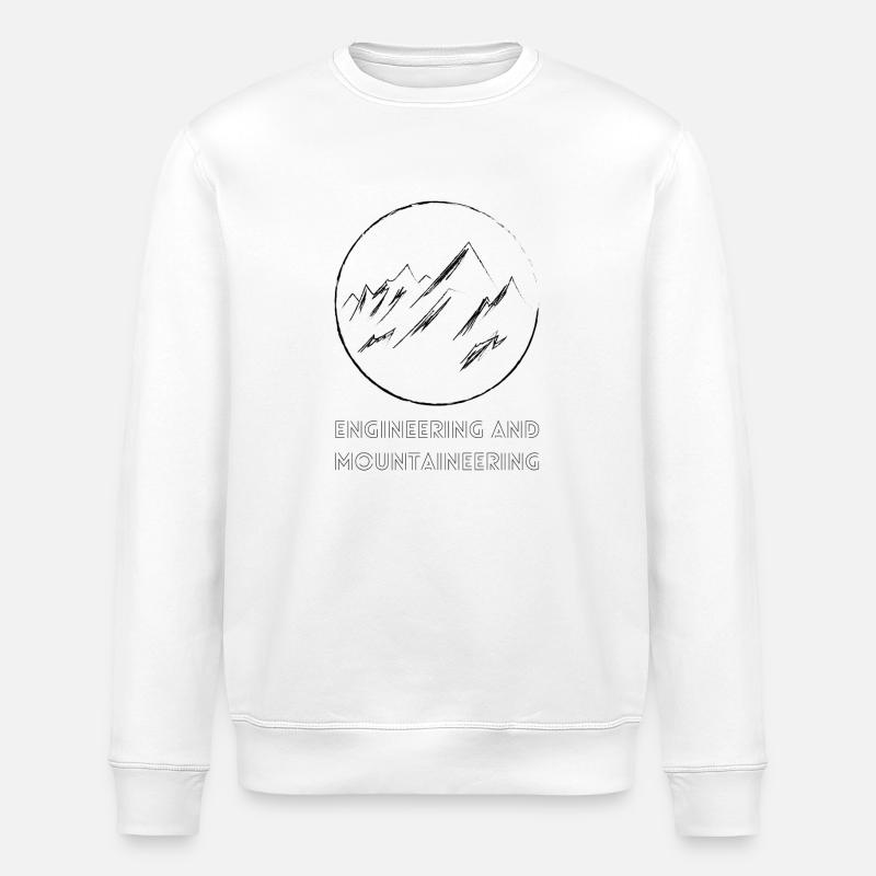 Mountains / Engineering and Mountaineering - Stanley/Stella ROLLER Unisex Organic Sweatshirt - white