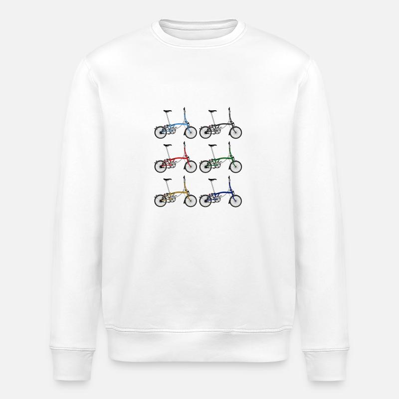 Brompton Bikes - Stanley/Stella Unisex Bio-Sweatshirt ROLLER - Weiß