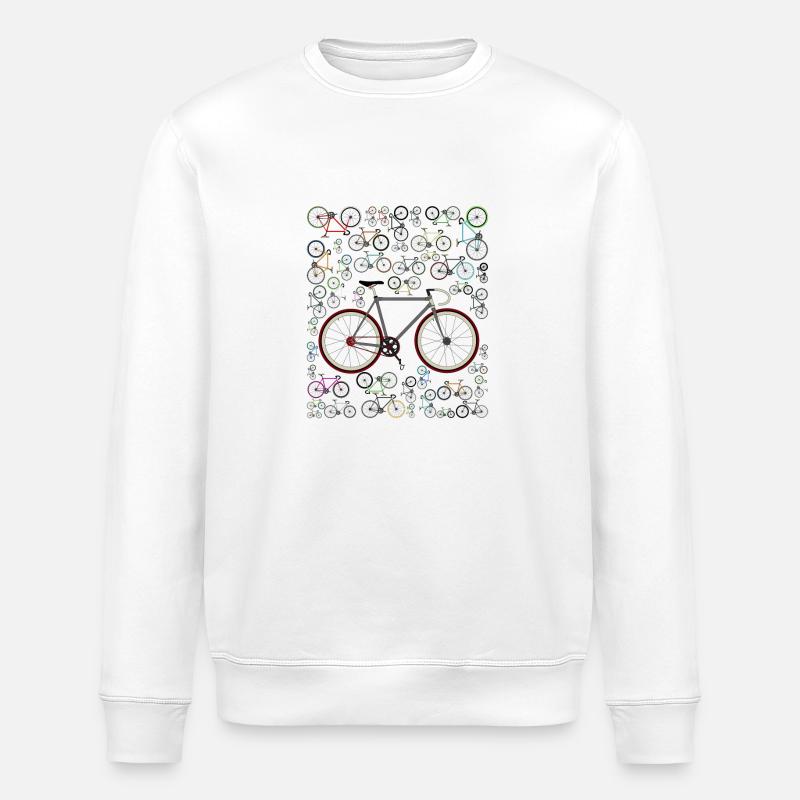 Liebe Fixie Rennrad - Stanley/Stella Unisex Bio-Sweatshirt ROLLER - Weiß