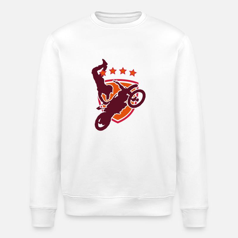 stunt - Stanley/Stella Unisex Bio-Sweatshirt ROLLER - Weiß