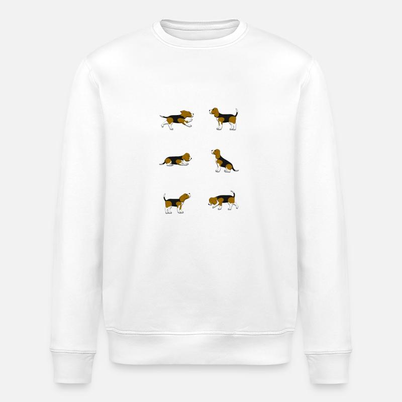 Beagle selection - Sweat bio ROLLER Stanley/Stella Unisexe - blanc