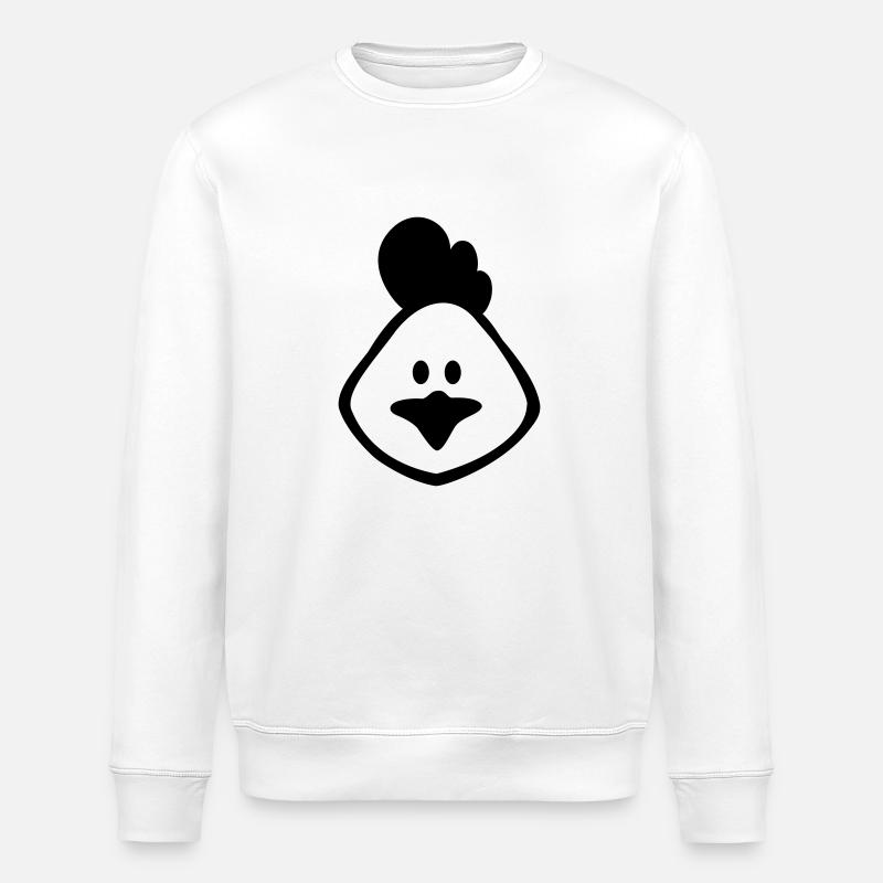 poule 1c - Sweat bio ROLLER Stanley/Stella Unisexe - blanc