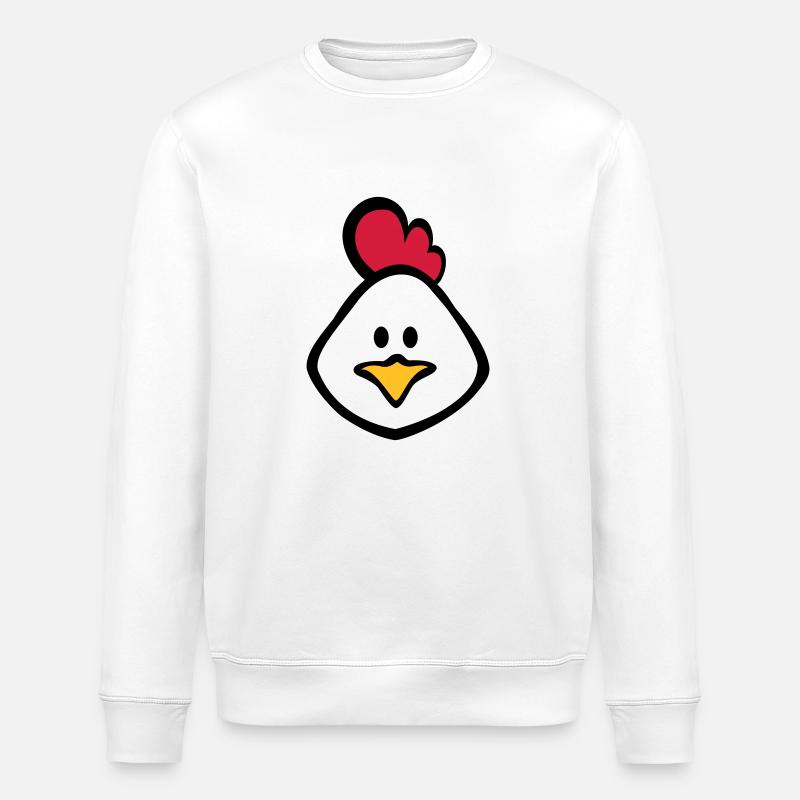 poule 3c - Sweat bio ROLLER Stanley/Stella Unisexe - blanc