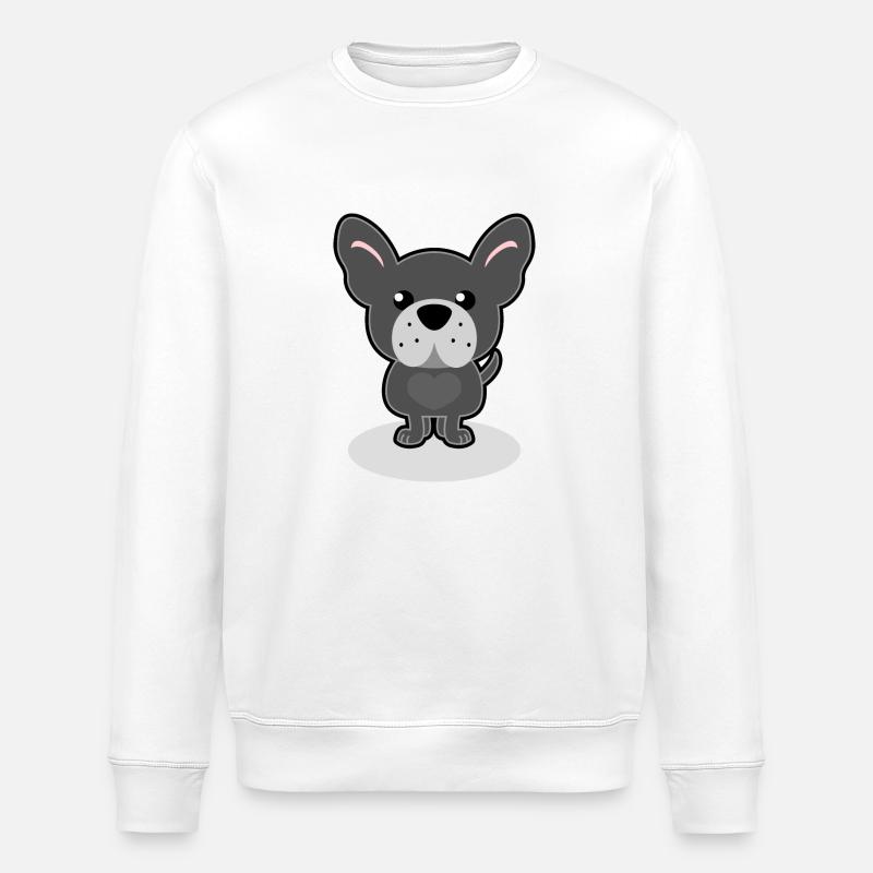 bouledogue français - Sweat bio ROLLER Stanley/Stella Unisexe - blanc