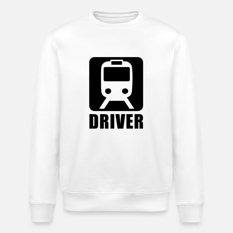 U-Bahn Driver - Stanley/Stella ROLLER Unisex Organic Sweatshirt - white