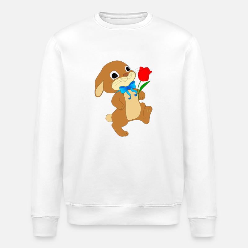 Hase - Stanley/Stella Unisex Bio-Sweatshirt ROLLER - Weiß
