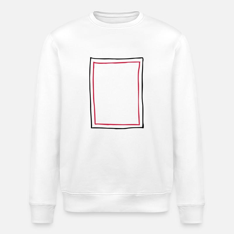 Rahmen Bilderrahmen - Stanley/Stella Unisex Bio-Sweatshirt ROLLER - Weiß