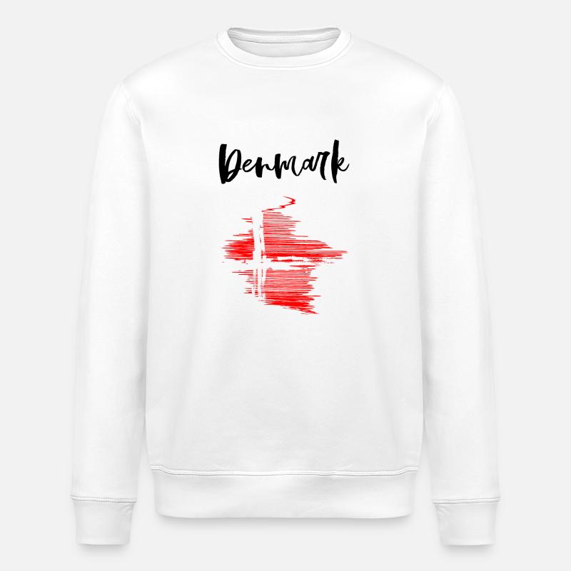 Denmark - Danemark - Fanhirt - Sweat bio ROLLER Stanley/Stella Unisexe - blanc