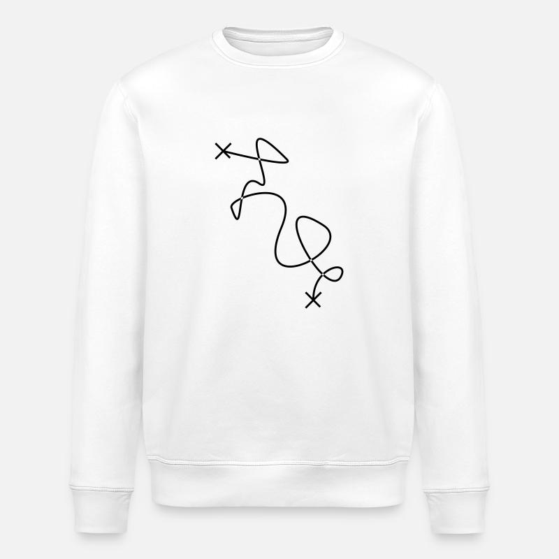 Distance is a . - Stanley/Stella Unisex Bio-Sweatshirt ROLLER - Weiß