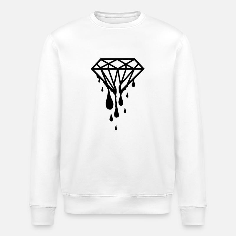 diamond_design_po1 - Stanley/Stella Unisex Bio-Sweatshirt ROLLER - Weiß