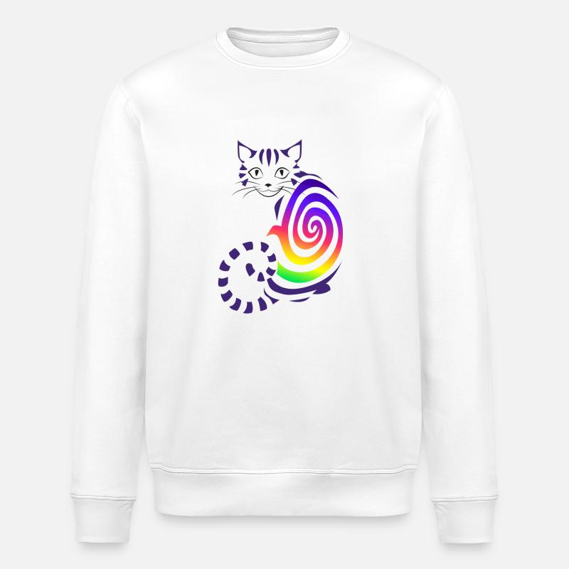 Grinsekatze - Stanley/Stella Unisex Bio-Sweatshirt ROLLER - Weiß