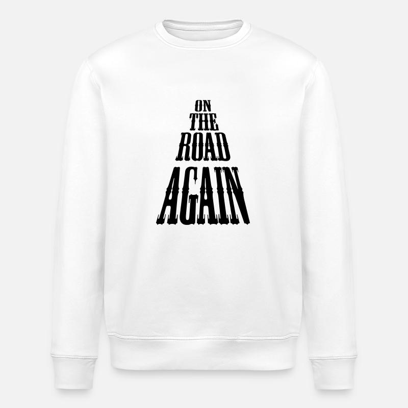 on_the_road_again - Stanley/Stella Unisex Bio-Sweatshirt ROLLER - Weiß