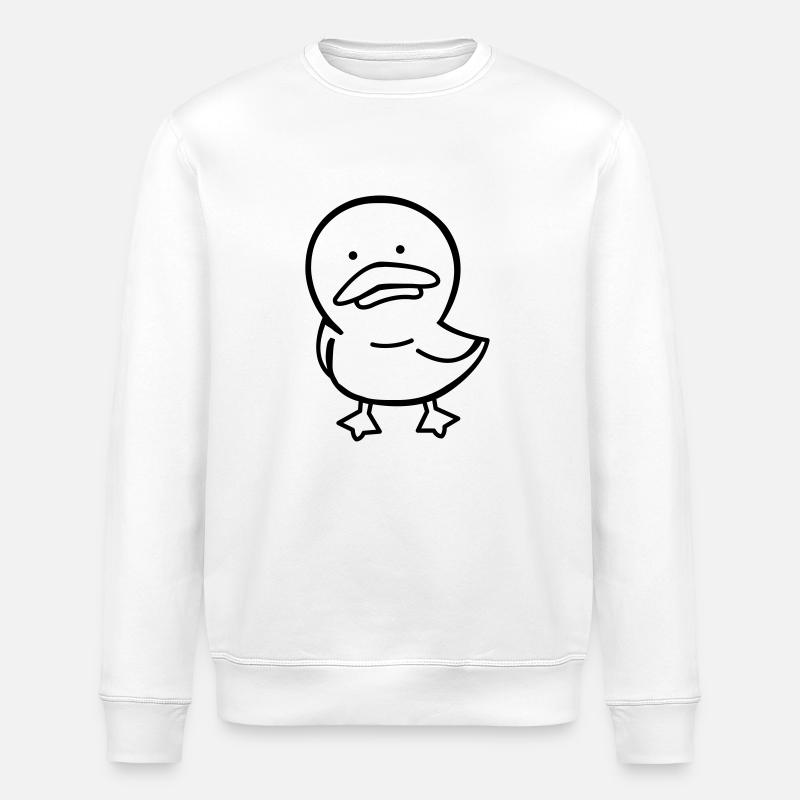 duck_01 - Stanley/Stella Unisex Bio-Sweatshirt ROLLER - Weiß