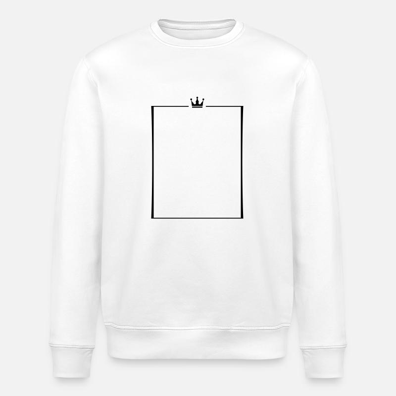 rahmen krone - Stanley/Stella Unisex Bio-Sweatshirt ROLLER - Weiß