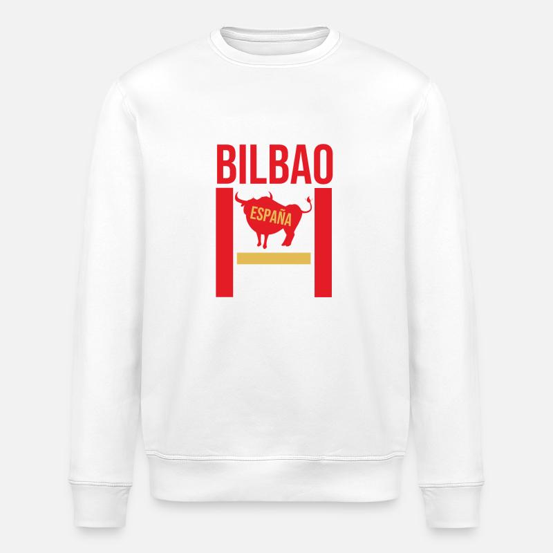 Original Bilbao souvenir - Stanley/Stella ROLLER Unisex Organic Sweatshirt - white