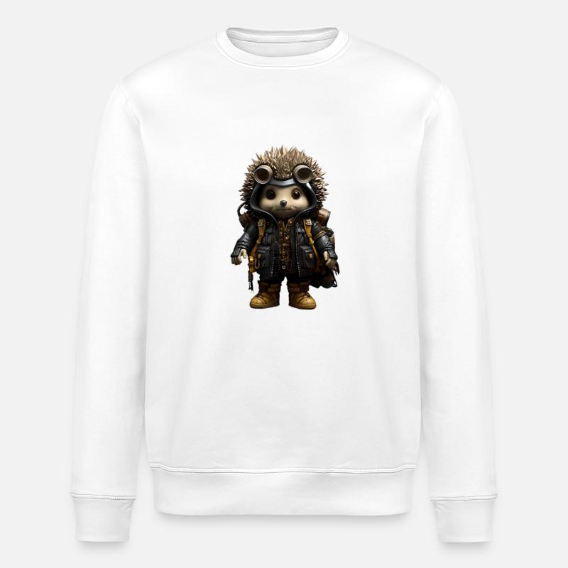 Mister Spike Cool - Stanley/Stella Unisex Bio-Sweatshirt ROLLER - Weiß