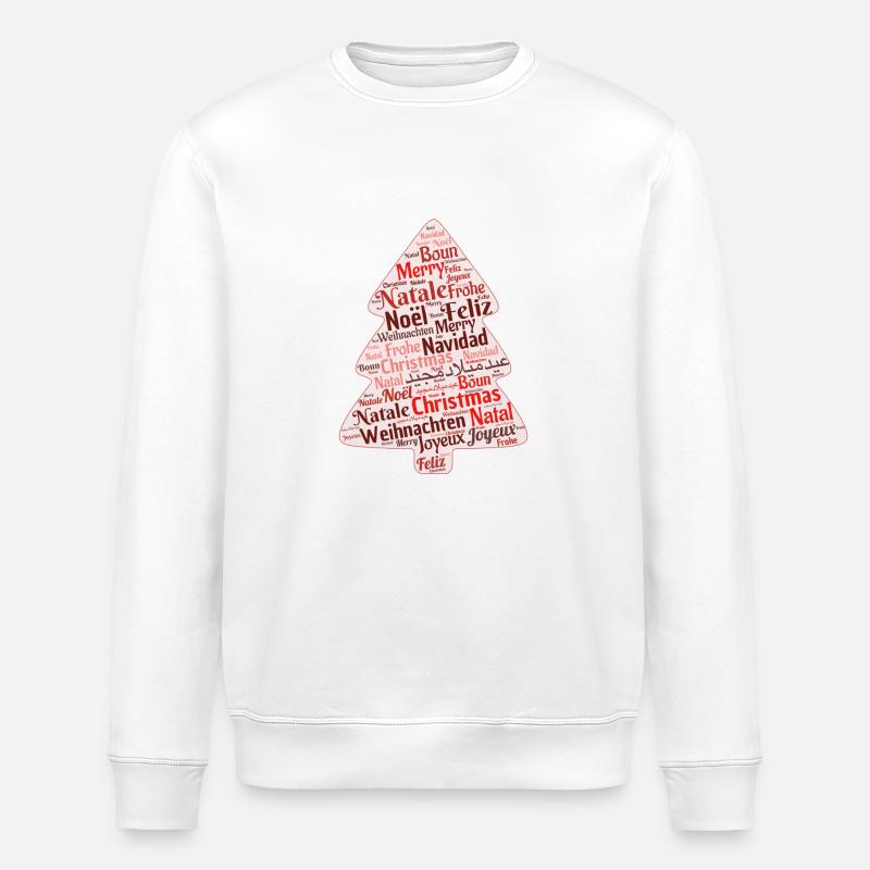 Fir tree - Stanley/Stella ROLLER Unisex Organic Sweatshirt - white