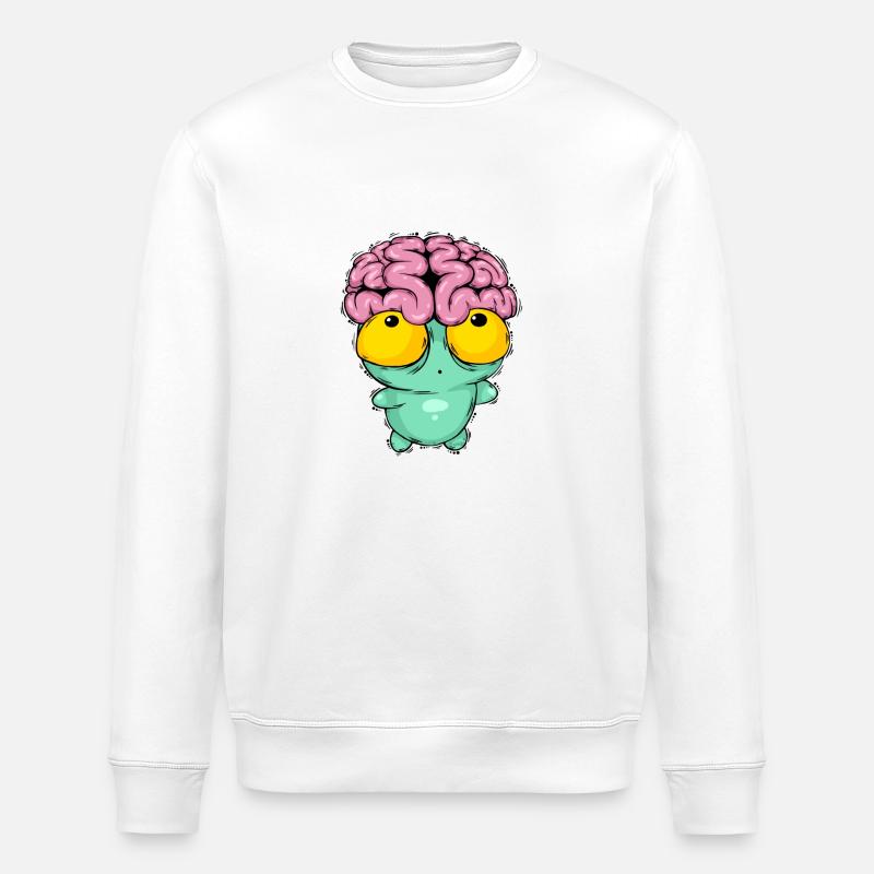 Hirnman - Stanley/Stella Unisex Bio-Sweatshirt ROLLER - Weiß
