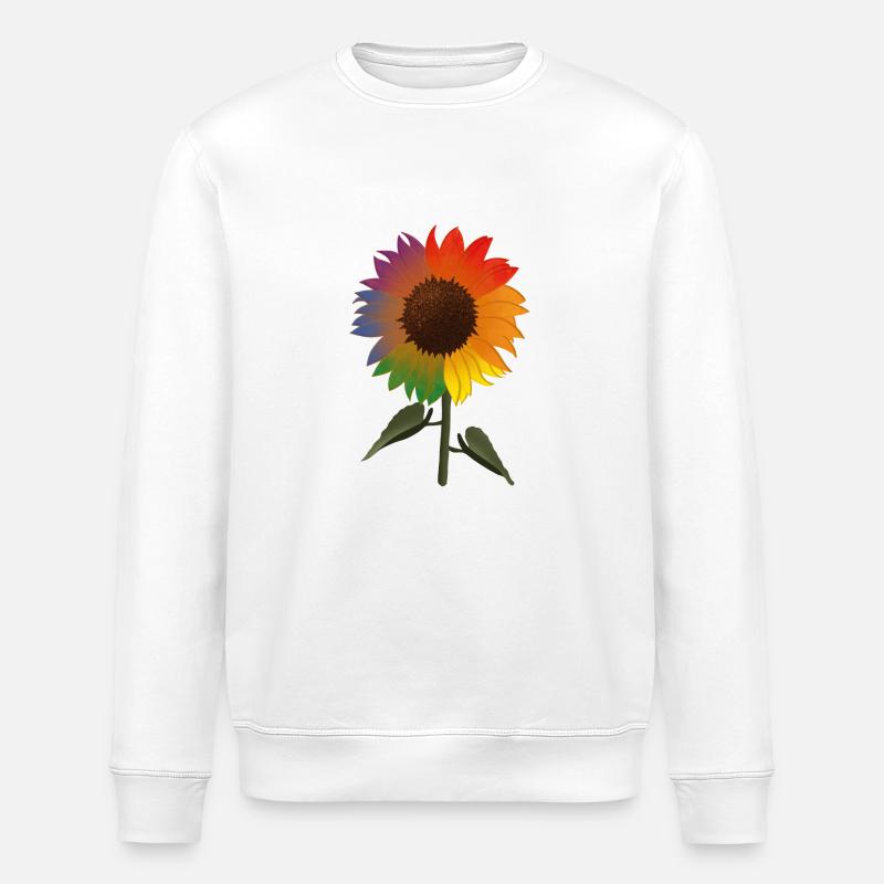 Pride Sonnenblume - Stanley/Stella Unisex Bio-Sweatshirt ROLLER - Weiß