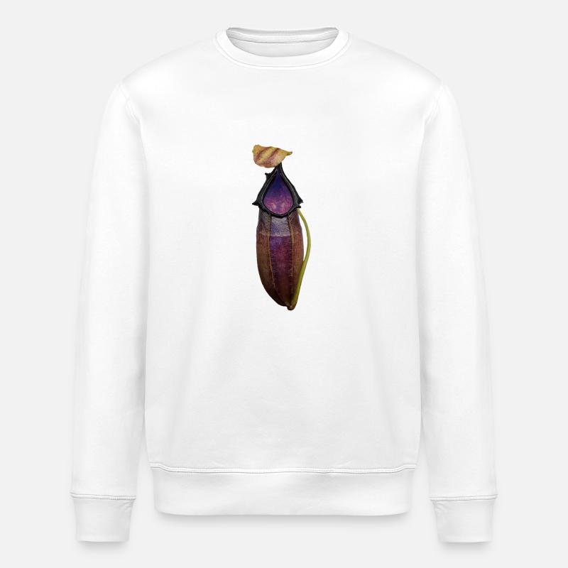 Nepenthes bongso - Stanley/Stella Unisex Bio-Sweatshirt ROLLER - Weiß