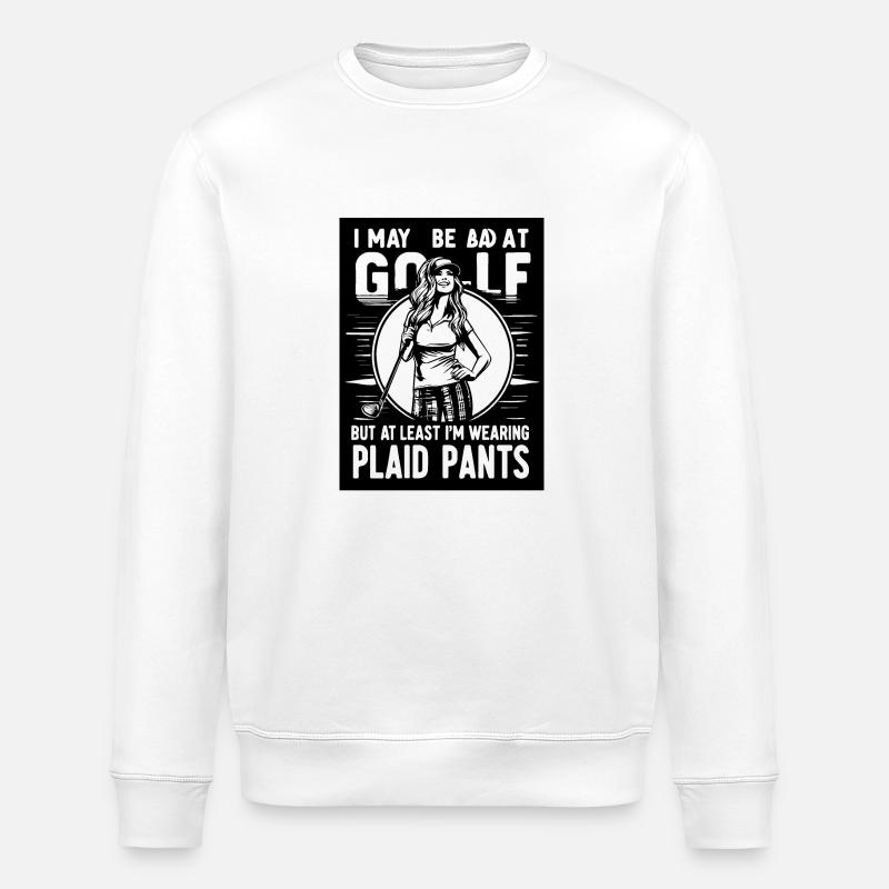Plaid Pants - Stanley/Stella Unisex Bio-Sweatshirt ROLLER - Weiß
