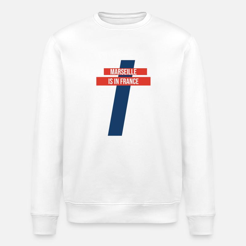 Tablier de cuisine Marseille - Sweat bio ROLLER Stanley/Stella Unisexe - blanc