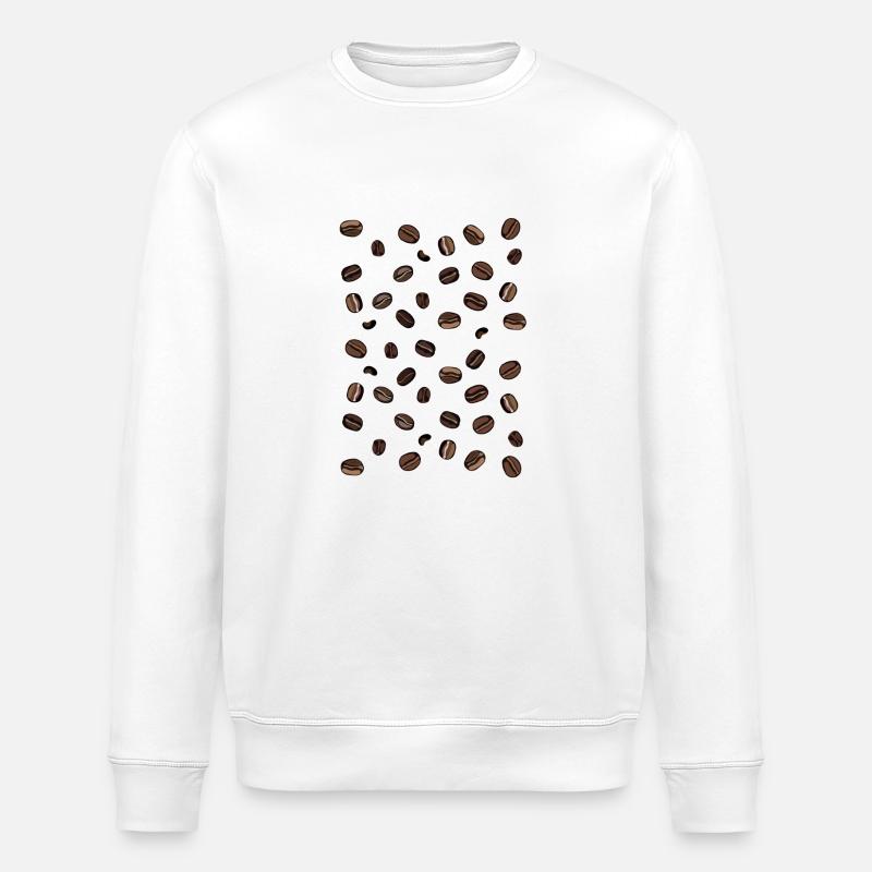 Kaffee Bohnen - Stanley/Stella Unisex Bio-Sweatshirt ROLLER - Weiß