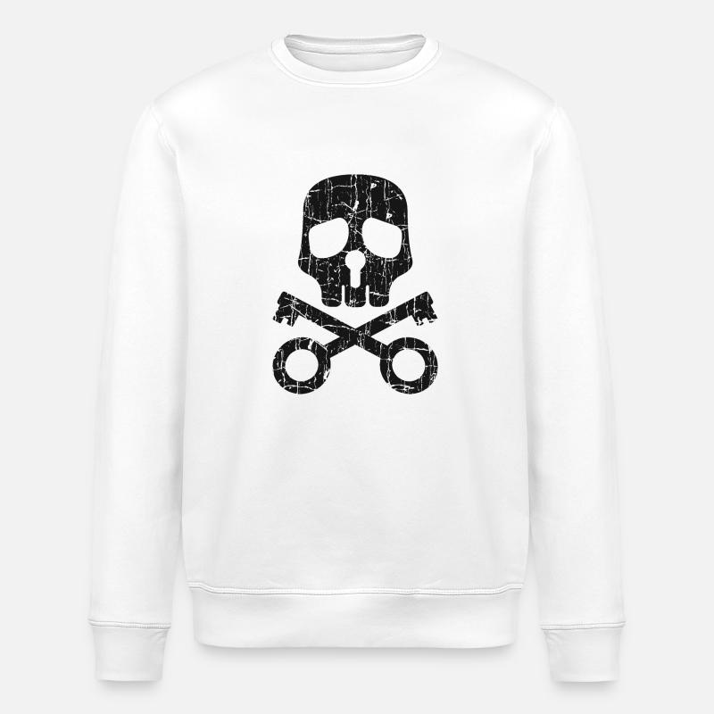 Clé - Sweat bio ROLLER Stanley/Stella Unisexe - blanc