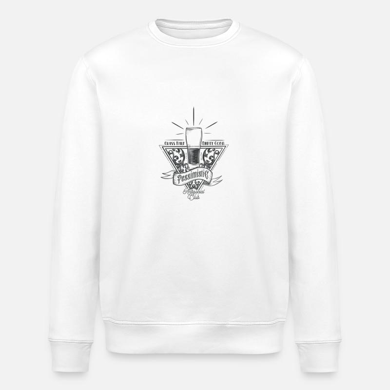 Pessimist - Stanley/Stella Unisex Bio-Sweatshirt ROLLER - Weiß