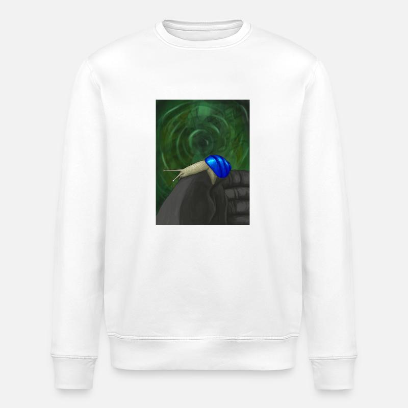 Escargot #01 - Sweat bio ROLLER Stanley/Stella Unisexe - blanc