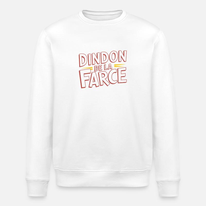 Dindon de la farce - Sweat bio ROLLER Stanley/Stella Unisexe - blanc