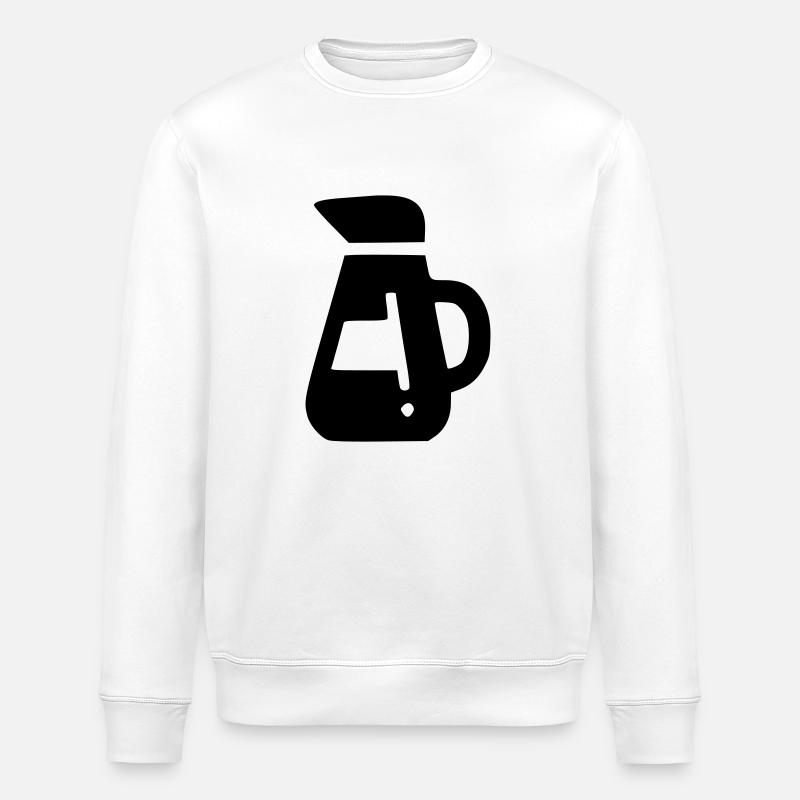 Kaffeekanne - Stanley/Stella Unisex Bio-Sweatshirt ROLLER - Weiß