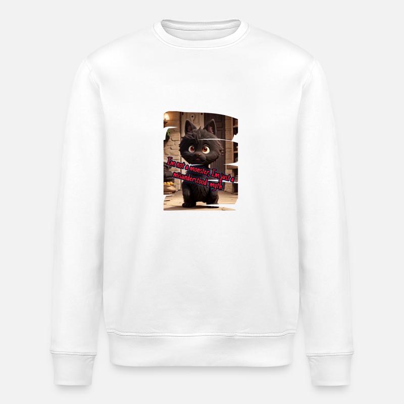 Monster 14 - Stanley/Stella Unisex Bio-Sweatshirt ROLLER - Weiß