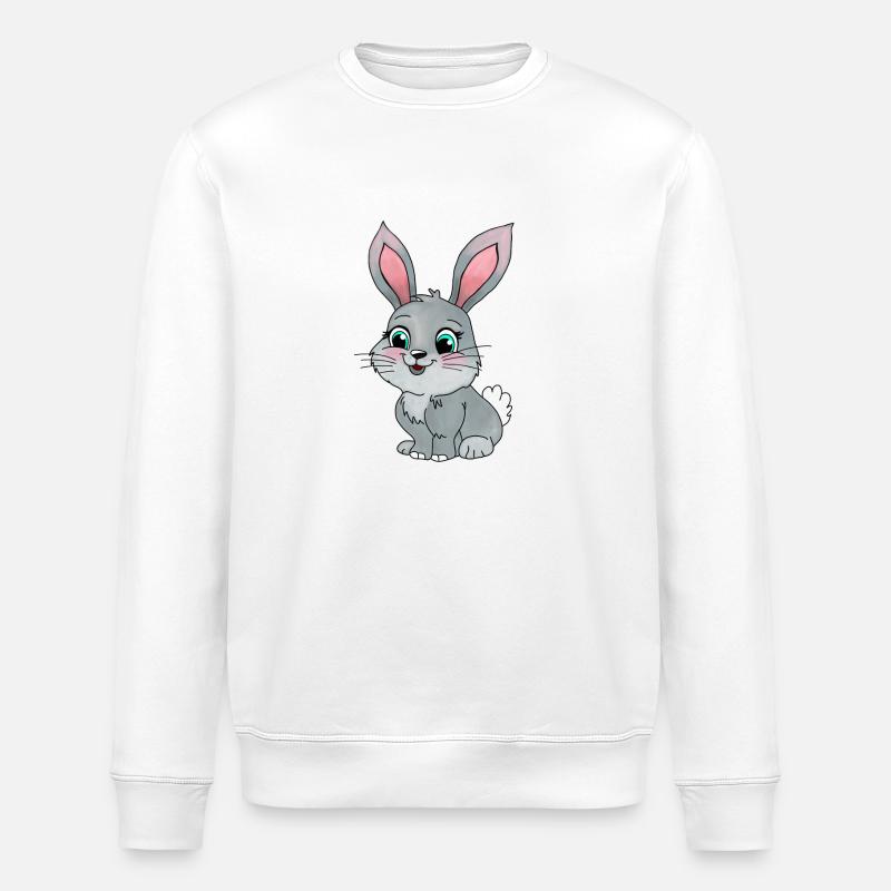 Petit Lapin - Sweat bio ROLLER Stanley/Stella Unisexe - blanc