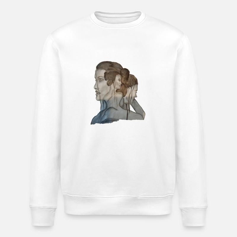 3 DAMEN - Stanley/Stella Unisex Bio-Sweatshirt ROLLER - Weiß