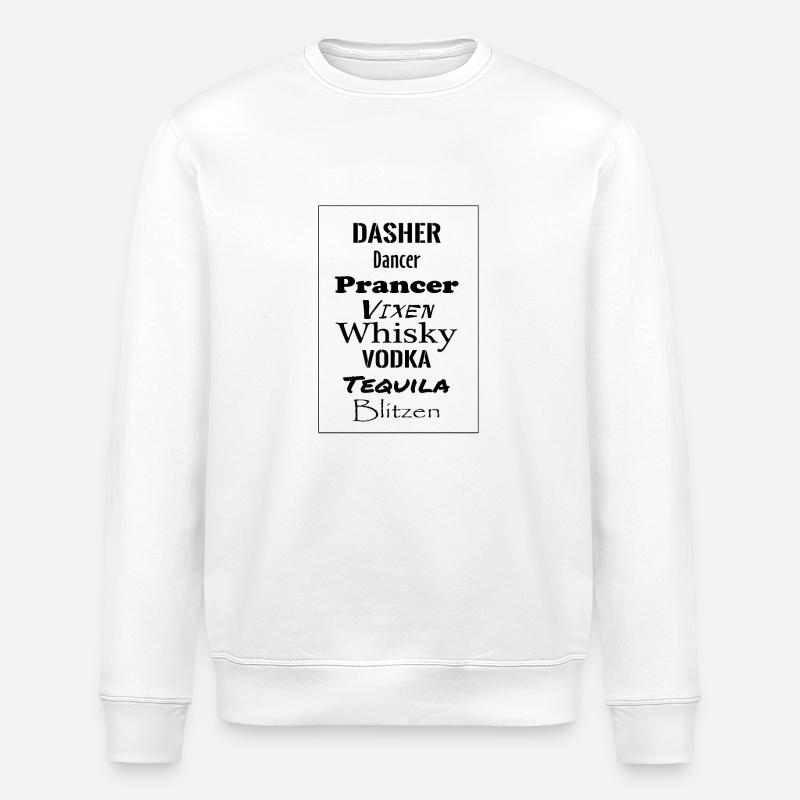 Dasher Dancer Blitzen - Stanley/Stella Unisex Bio-Sweatshirt ROLLER - Weiß