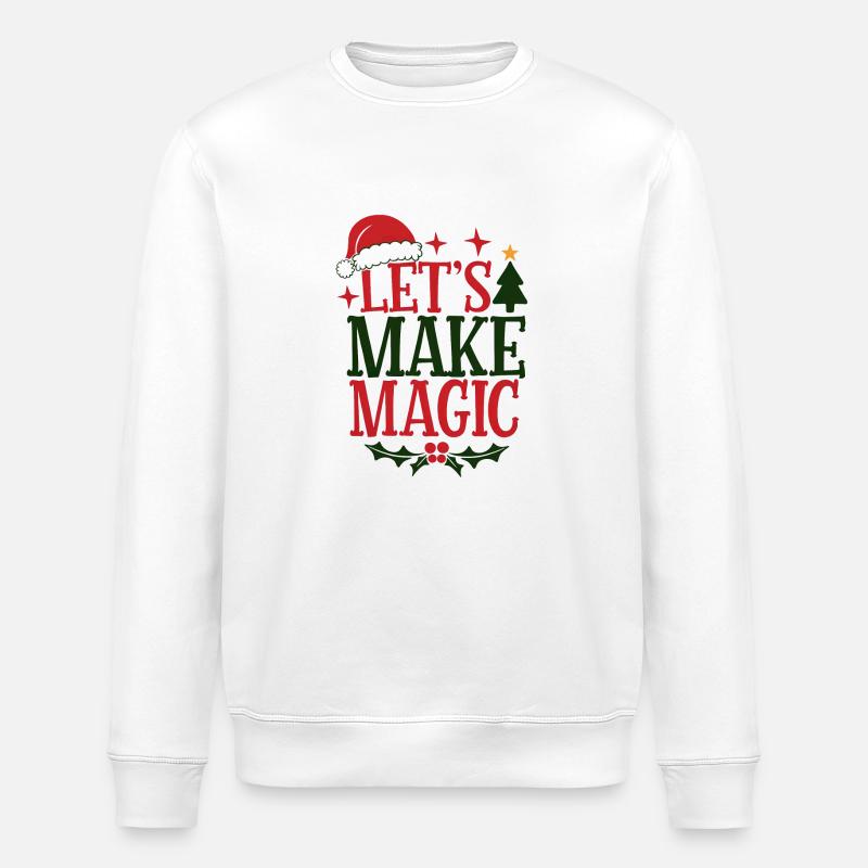 Weihnachtszauber - Weihnachtsmann - Party - Stanley/Stella Unisex Bio-Sweatshirt ROLLER - Weiß