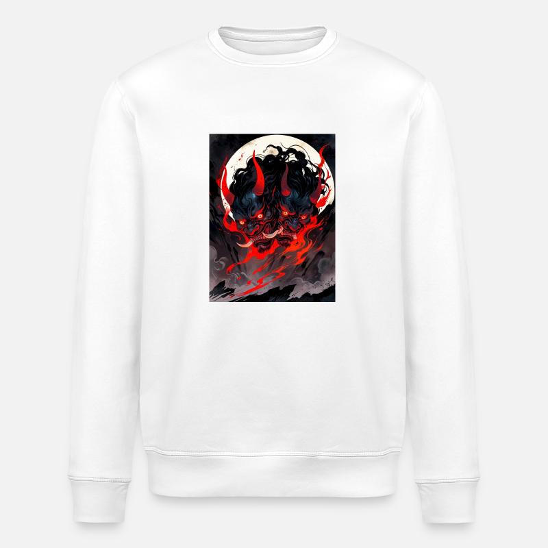Zwillingsflammen der Unterwelt - Stanley/Stella Unisex Bio-Sweatshirt ROLLER - Weiß