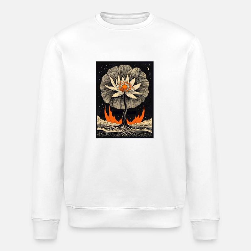 Asche und Nektar - Stanley/Stella Unisex Bio-Sweatshirt ROLLER - Weiß