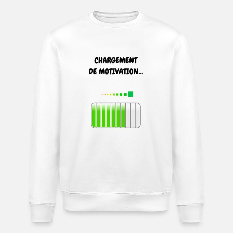 MOTIVATIONAL LOADING - Stanley/Stella ROLLER Unisex Organic Sweatshirt - white