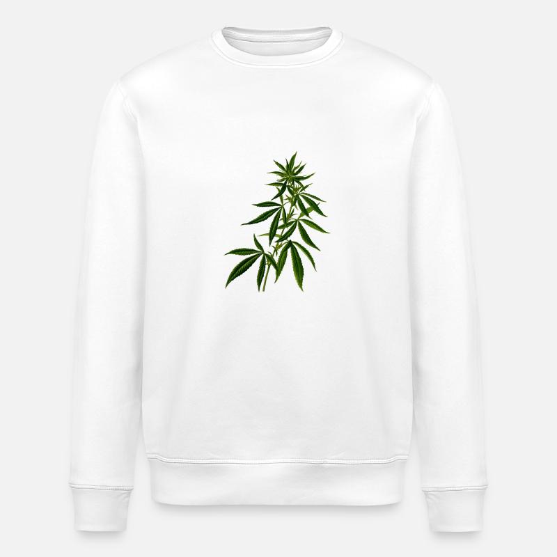 cannabis - Sweat bio ROLLER Stanley/Stella Unisexe - blanc