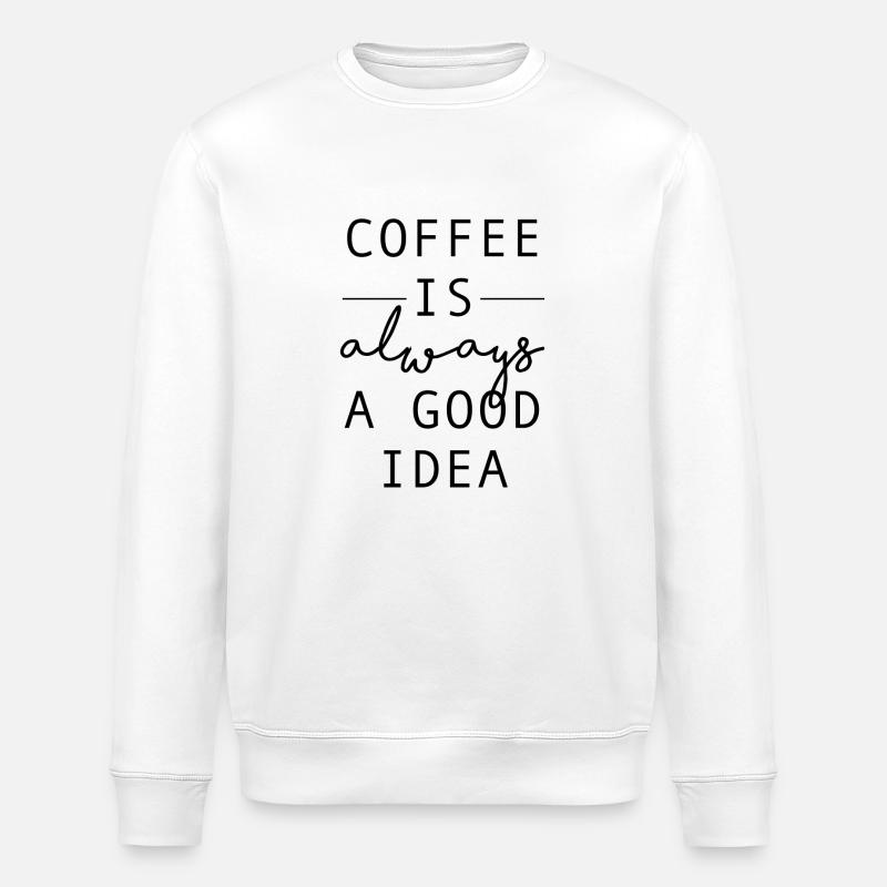 Coffee - Stanley/Stella Unisex Bio-Sweatshirt ROLLER - Weiß