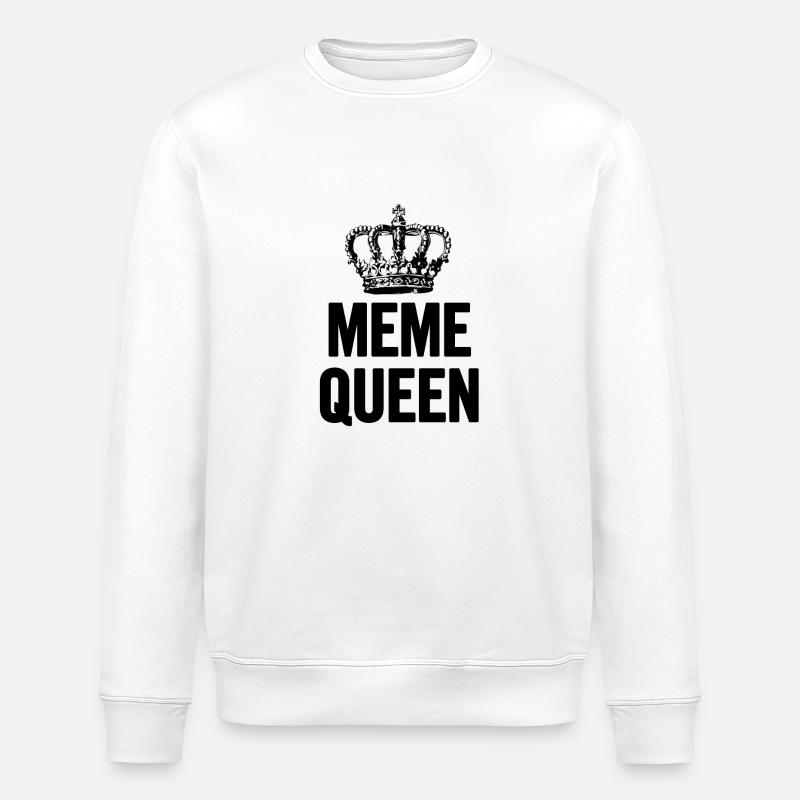 Black Queen mème - Sweat bio ROLLER Stanley/Stella Unisexe - blanc