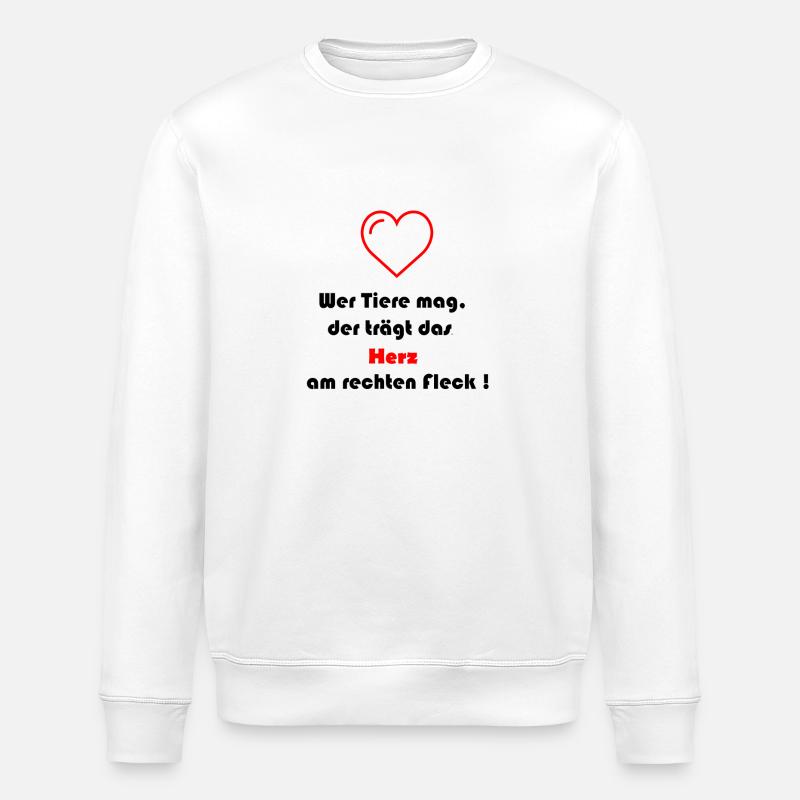Tierlieb - Stanley/Stella Unisex Bio-Sweatshirt ROLLER - Weiß
