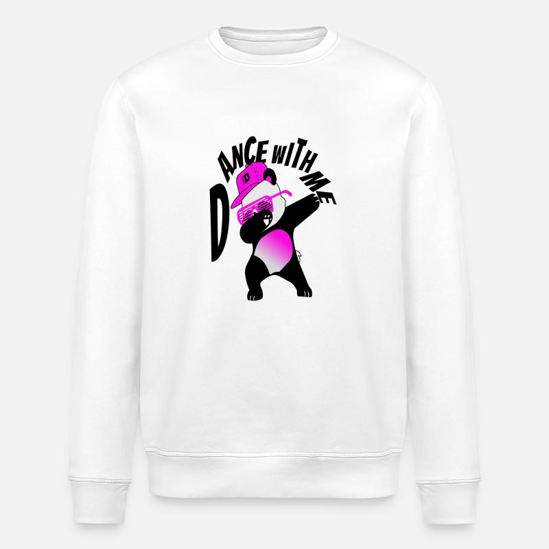 Panda Dance - Stanley/Stella Unisex Bio-Sweatshirt ROLLER - Weiß