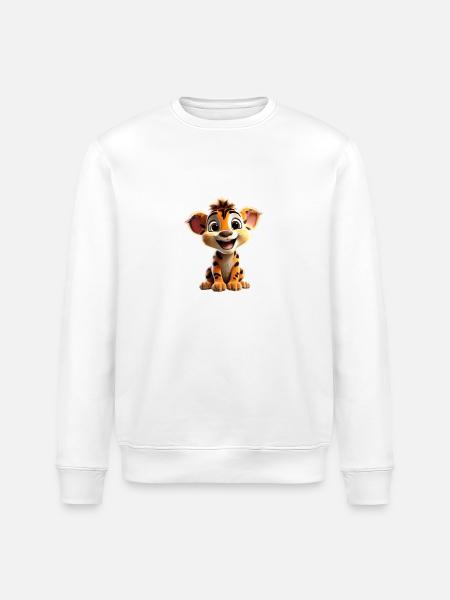 Lionceau Joyeux - Sweat bio ROLLER Stanley/Stella Unisexe - blanc