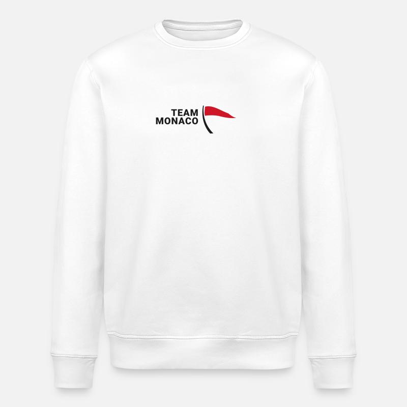 Team Monaco - Stanley/Stella Unisex Bio-Sweatshirt ROLLER - Weiß
