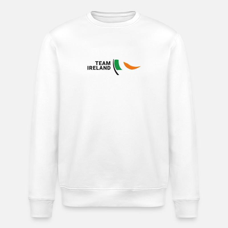 Team Ireland - Stanley/Stella Unisex Bio-Sweatshirt ROLLER - Weiß