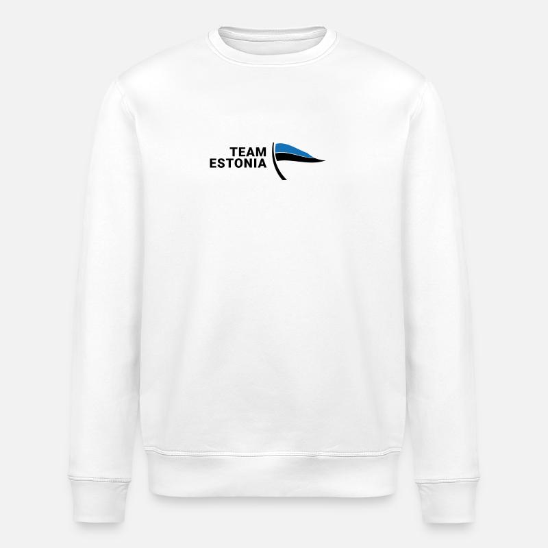 Team Estonia - Stanley/Stella Unisex Bio-Sweatshirt ROLLER - Weiß