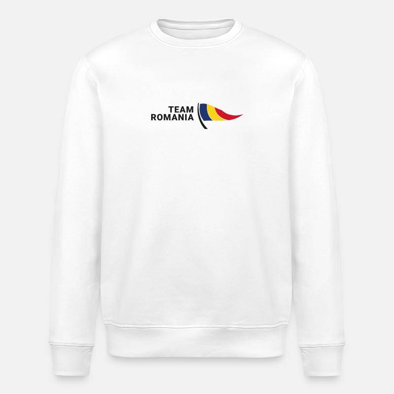 Équipe Roumanie - Sweat bio ROLLER Stanley/Stella Unisexe - blanc